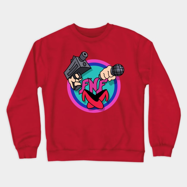 Friday Night Funking Crewneck Sweatshirt by Brash Ideas